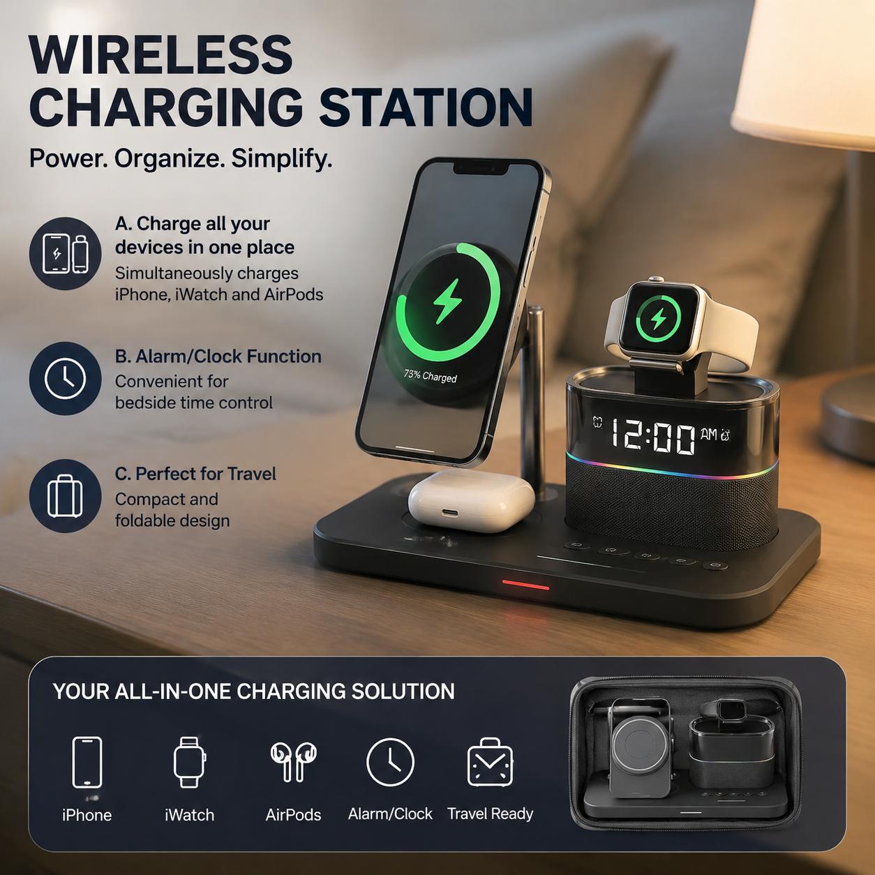 Stazione di Ricarica Wireless  - Micro Usb Cable recensione e prezzo