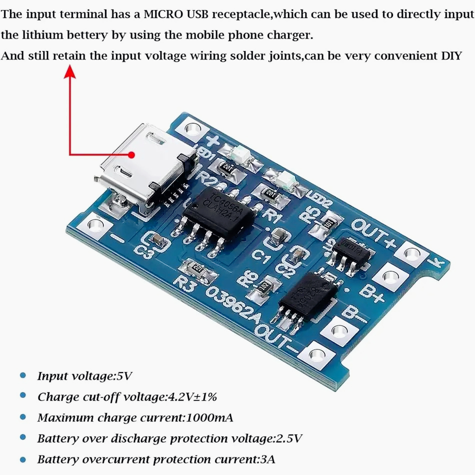 10/20 pz Scheda di ricarica pe - Tp4056 Module recensione e prezzo