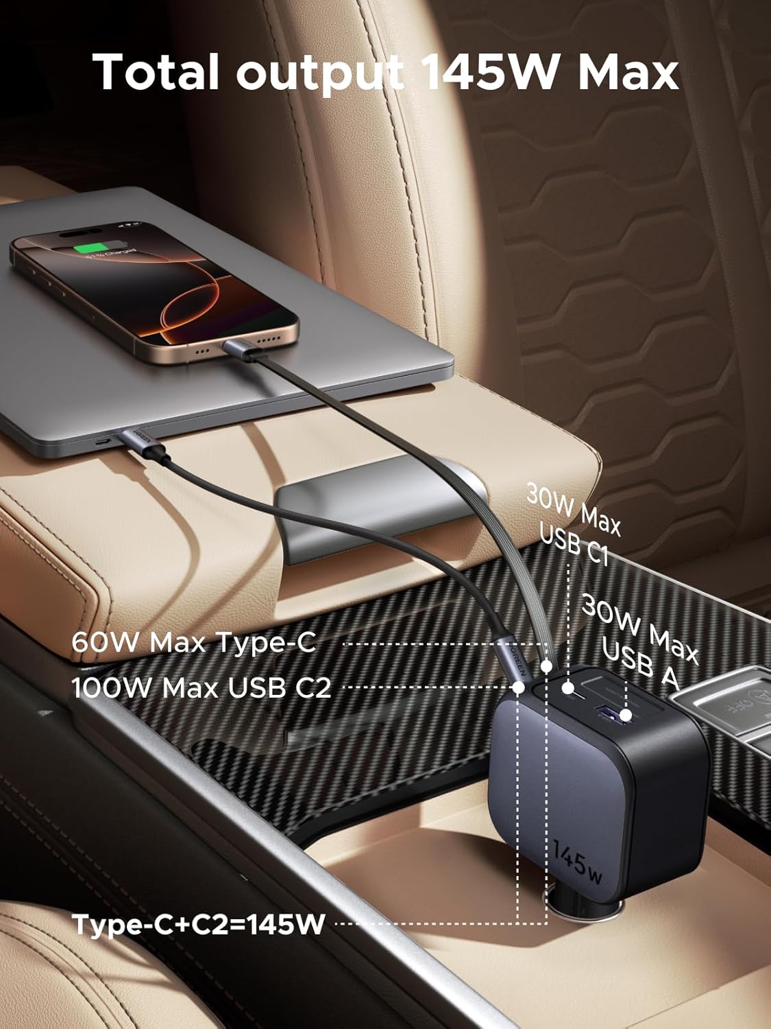 Caricabatteria da auto retratt - Usb C Cable recensione e prezzo