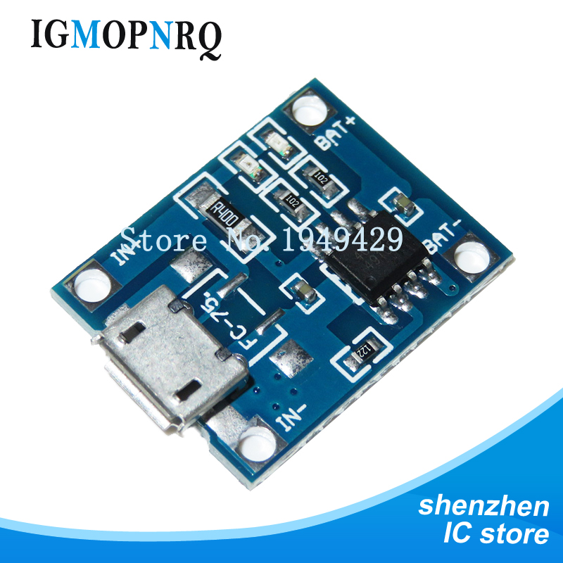 Modulo Micro USB 5V 1A 18650 T - Tp4056 Module recensione e prezzo