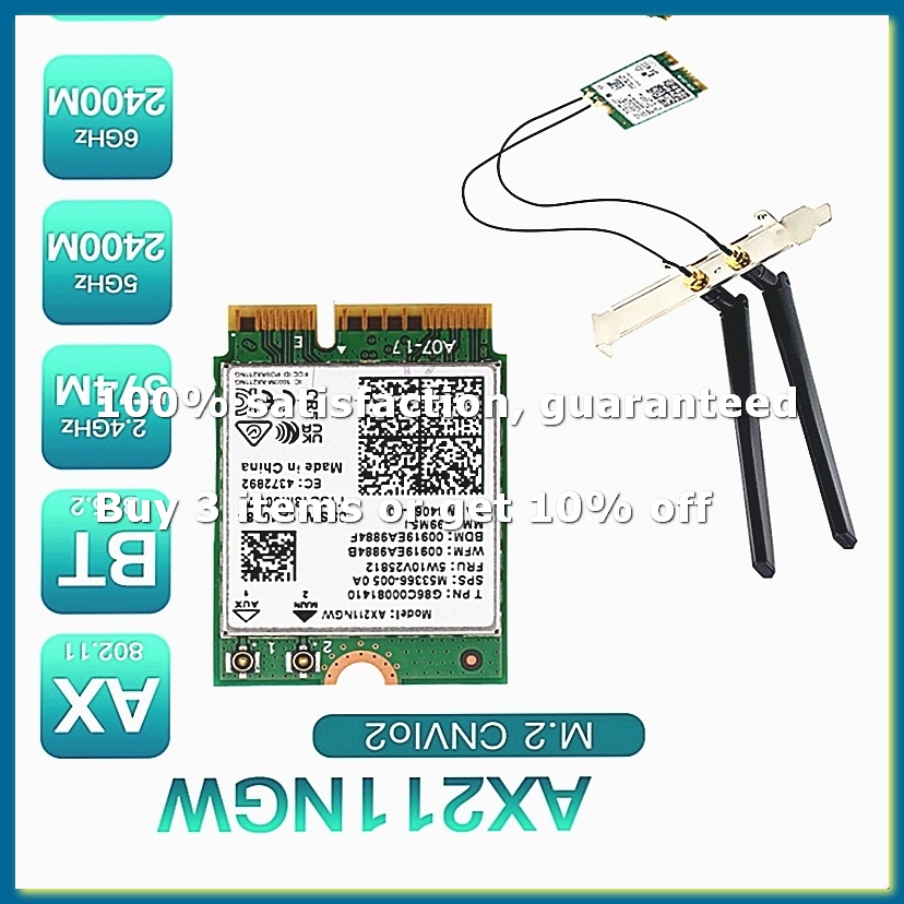 AX211NGW+Adattatore WiFi 6E M. - Antenna 2.4Ghz recensione e prezzo