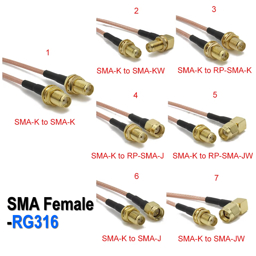 RG316 SMA a SMA/RP SMA Spina M - Jumper Wire Kit recensione e prezzo