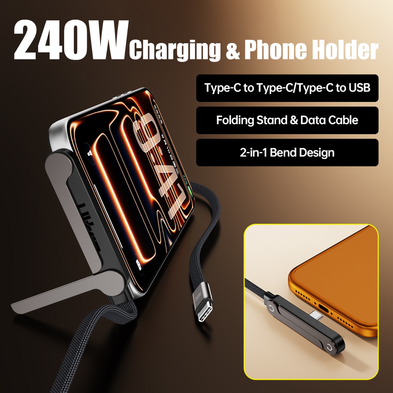 Cavo di ricarica rapida PD da  - Usb C Cable recensione e prezzo