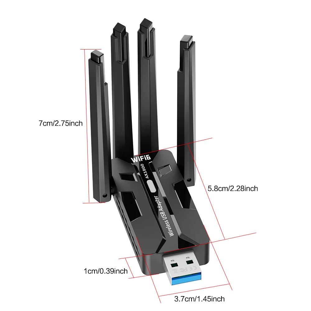 Adattatore USB WiFi 6 1800Mbps - Antenna 2.4Ghz recensione e prezzo