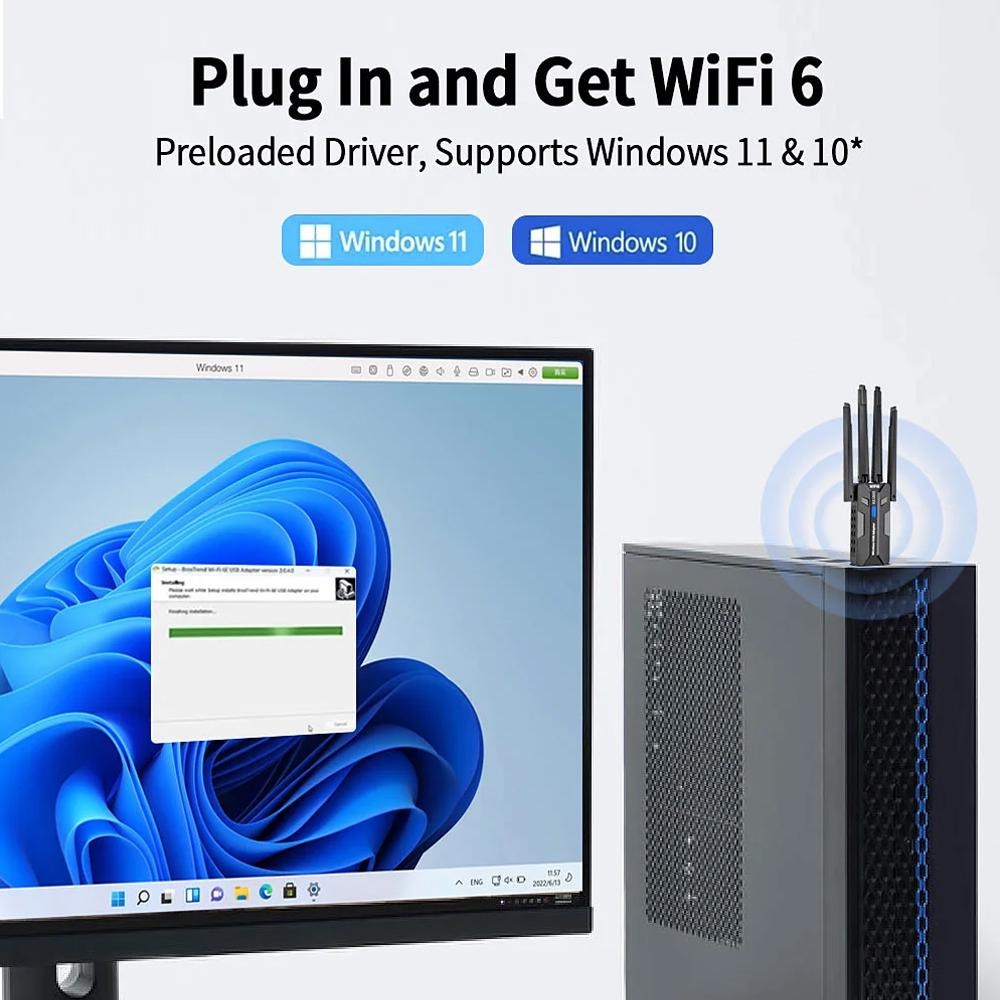 Adattatore USB WiFi 6 1800Mbps - Antenna 2.4Ghz recensione e prezzo